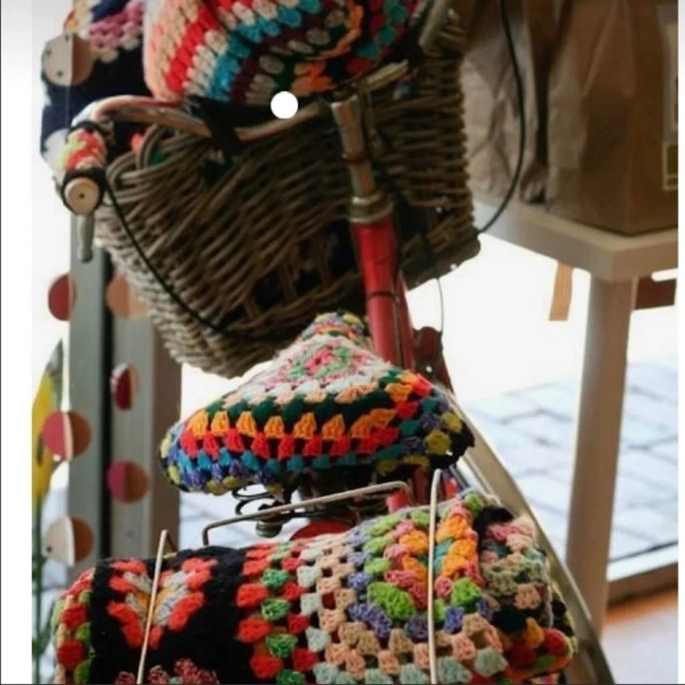 Afghan Crochet Granny Square Blanket Throw Quilt Cabin Vibes